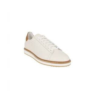 NEW BRUNELLO CUCINELLI men contrast-trimmed lace shoes in cream